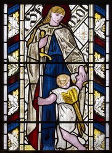 Cambridge, All Saints, Morris Marshall & Faulkner & Co, Edward Burne-Jones, St Dorothy, 1866 - Edward Burne Jones